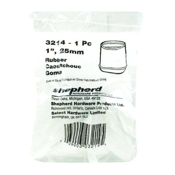 Shepherd Hardware Hardware Rubber Leg Tip White 1 in. W , 40PK 3214 Zoro